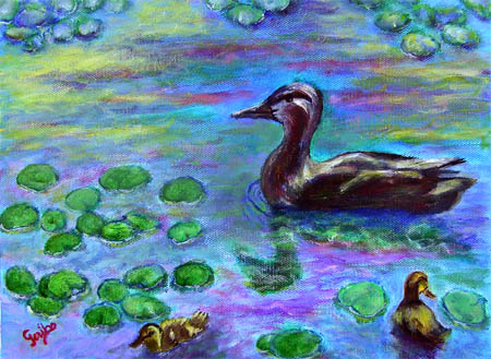 lily-pond-paddlers-painting-by-artist-dj-geribo.jpg
